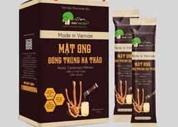 Mật ong đông trùng hạ thảo ( 10 gói/ hộp)